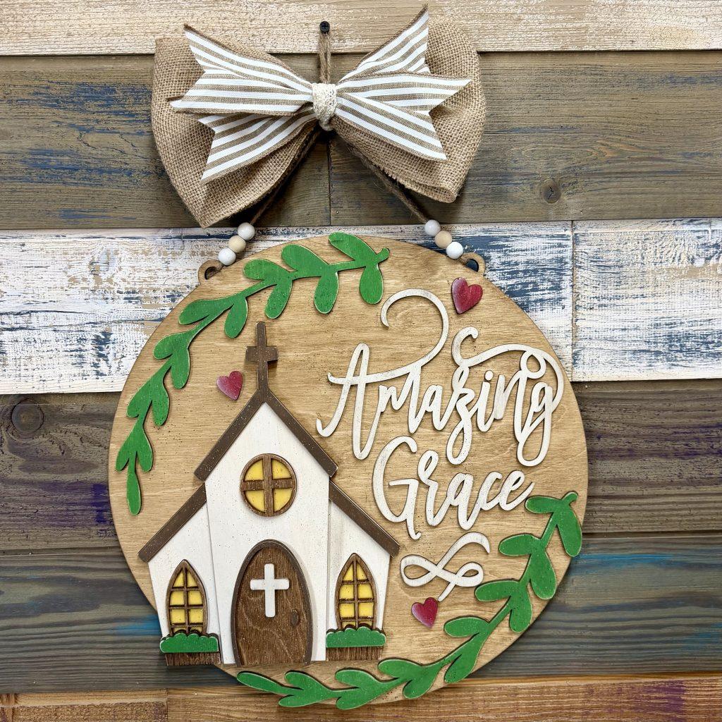 Amazing Grace Door Hanger
