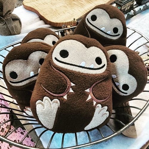 il_fullxfull.5564579742_irg6.jpg Baby Bigfoot Plush Toy: Embroidered Sasquatch Stuffed Animal