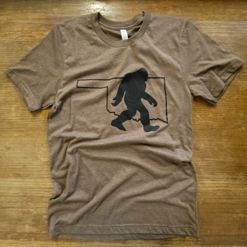 il_fullxfull.5732096812_50u0.jpg Bigfoot Oklahoma T-Shirt: Unisex Sasquatch Okie Tee