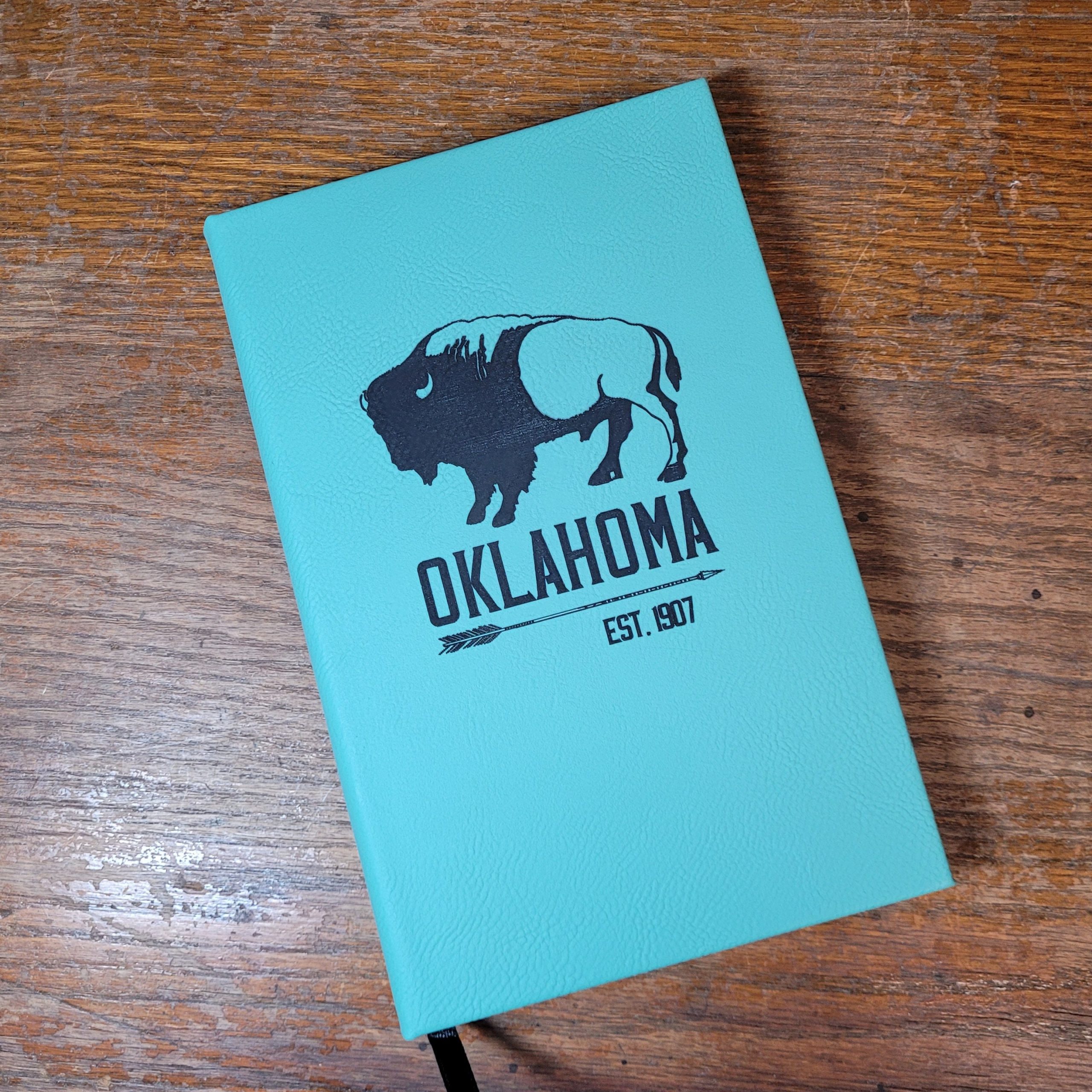 Personalized Buffalo Leatherette Journal: Custom State & Name Engraved - Image 4