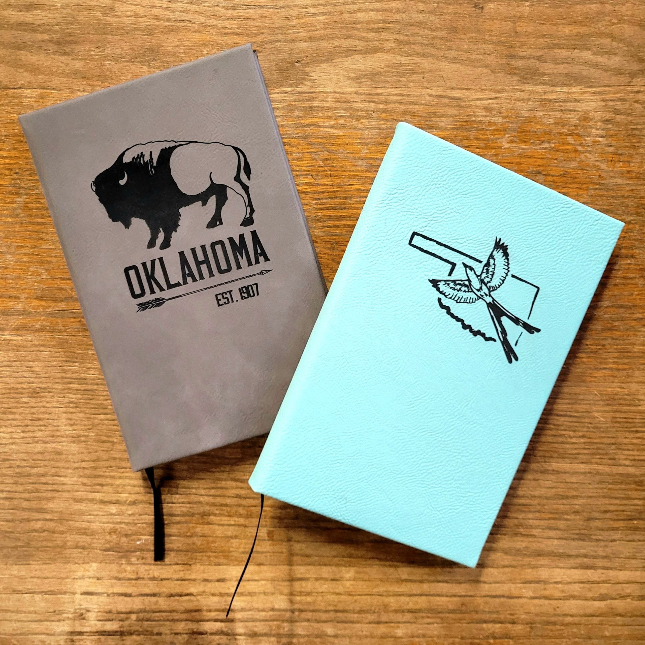 Personalized Buffalo Leatherette Journal: Custom State & Name Engraved - Image 2