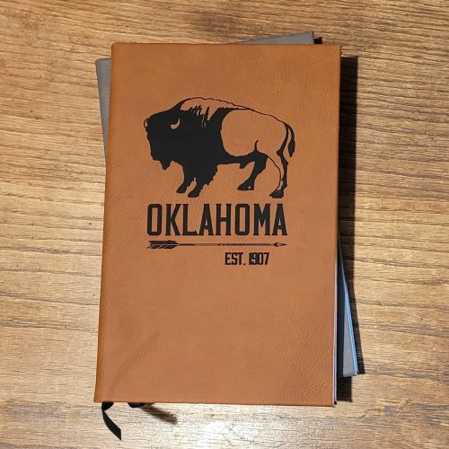 il_fullxfull.5791891221_m4jw.jpg Personalized Buffalo Leatherette Journal: Custom State & Name Engraved