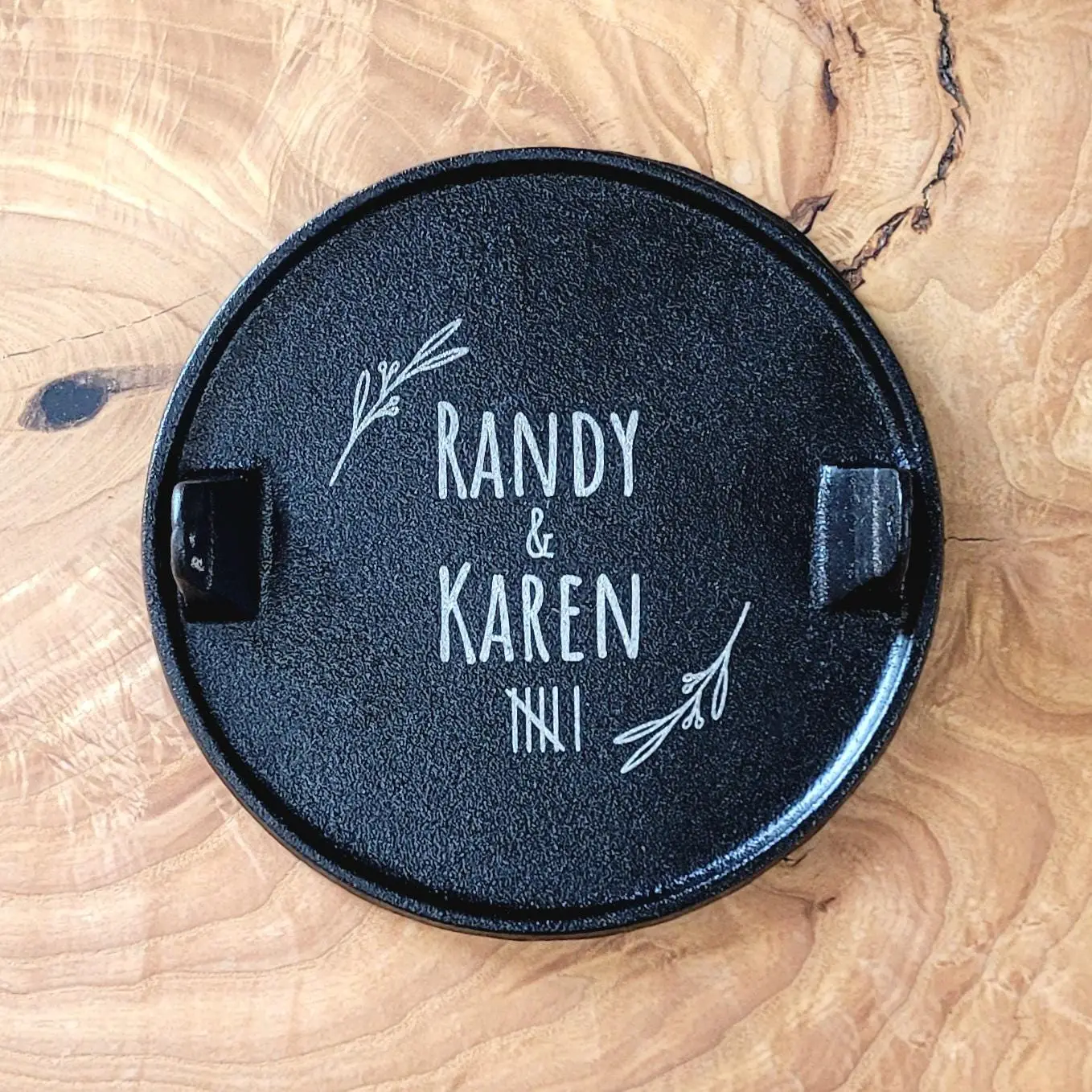 Personalized Cast Iron Burger Smasher: Engraved Grilling Anniversary Gift - Image 5