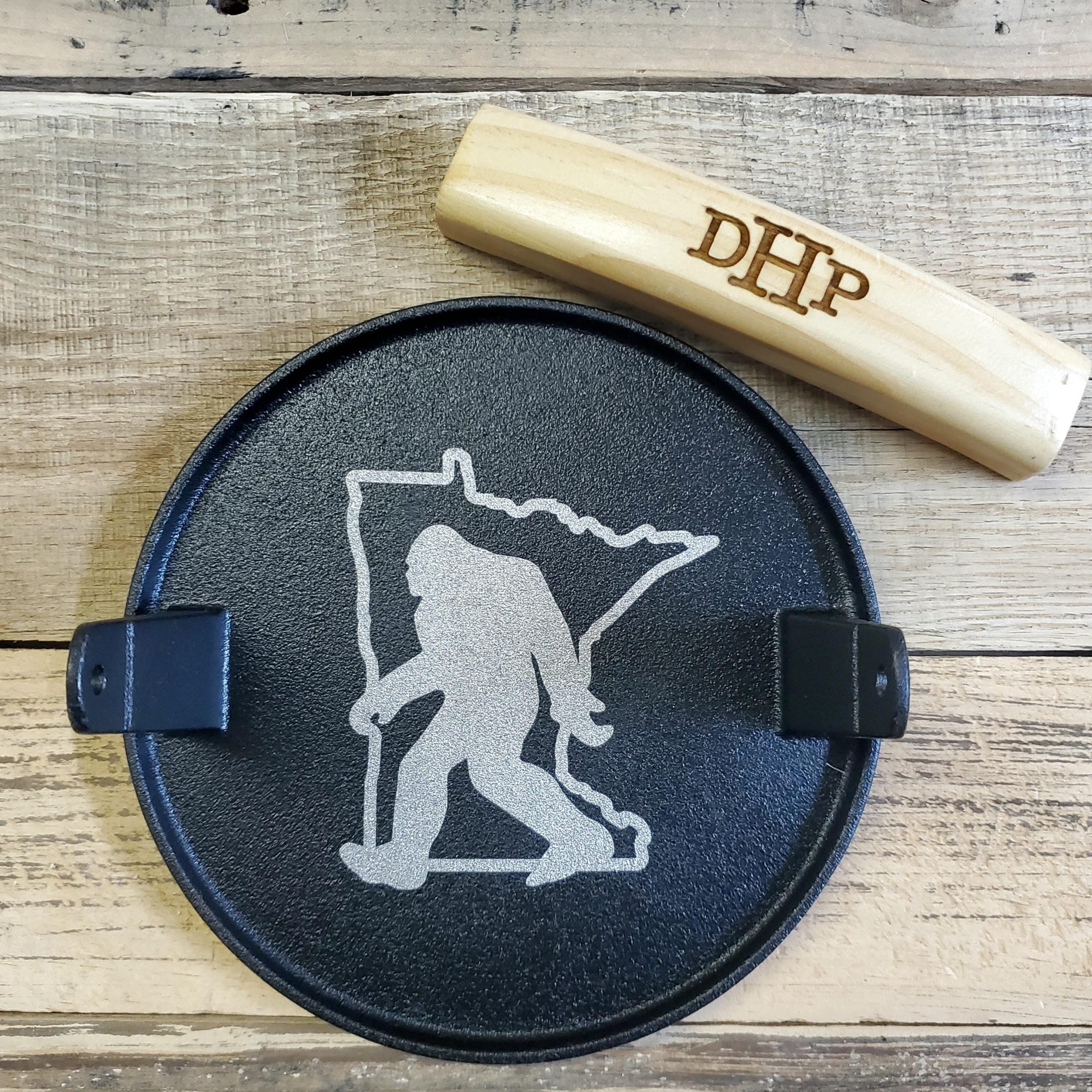 Personalized Cast Iron Burger Smasher: Engraved Grilling Anniversary Gift - Image 8