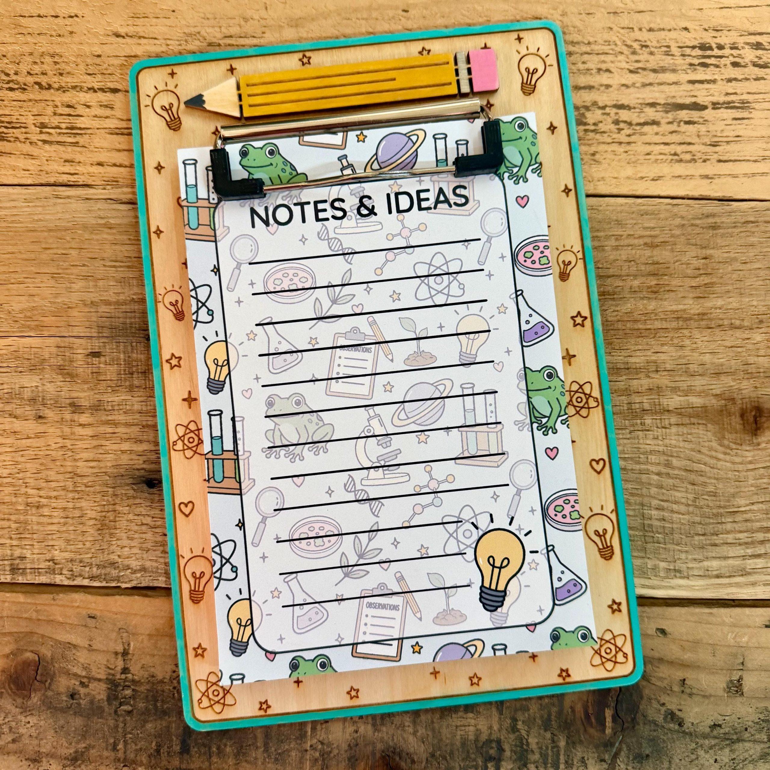 Personalized Teacher Clipboard: 5x7 Wooden Notepad Gift - Image 2
